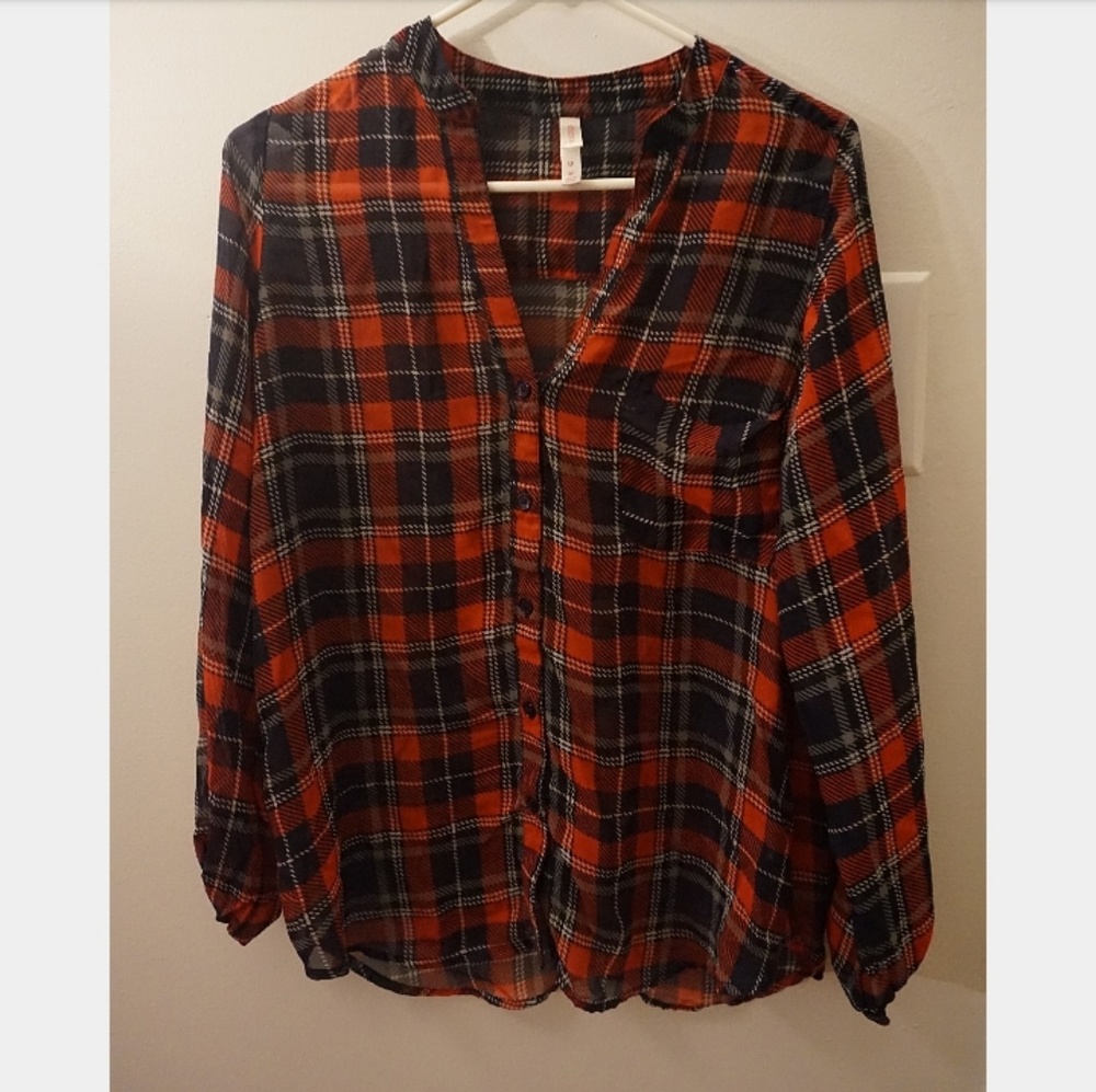 Plaid Shirt Cover Up